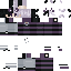 Black skin: raw texture render