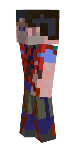 Black skin: body, left side render