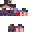 Black skin: raw texture render