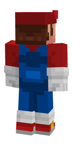 Blue skin: body, back render
