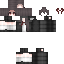 Black skin: raw texture render