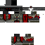 Black skin: raw texture render