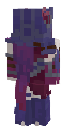 Blue skin: body, back render