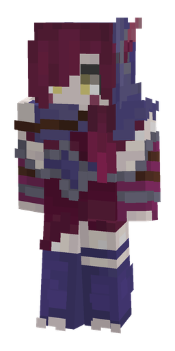 Blue skin: body, front render