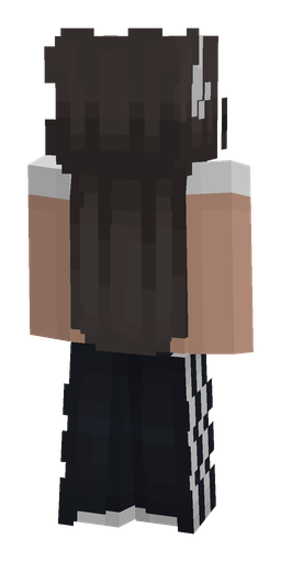 Black skin: body, back render