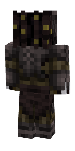 Black skin: body, back render