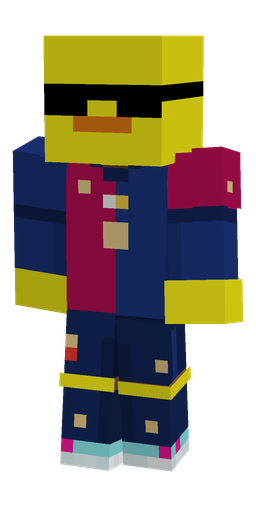 Blue skin: body, front render