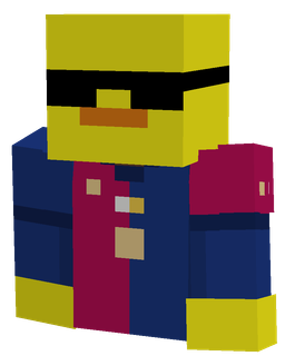 Blue skin: bust render