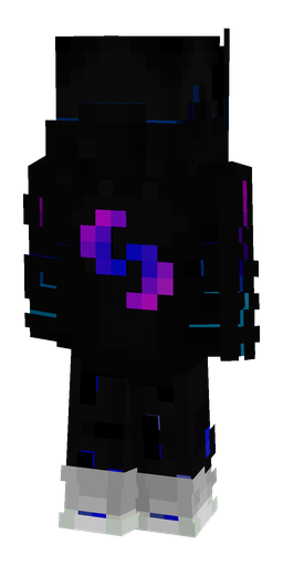 Black skin: body, back render