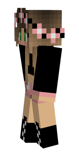 Black skin: body, left side render