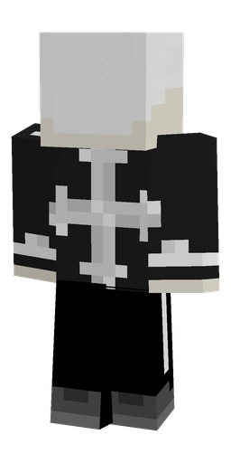 Black skin: body, back render