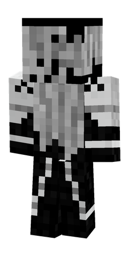 Black skin: body, back render