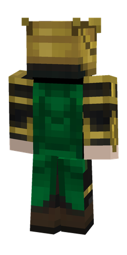 Black skin: body, back render
