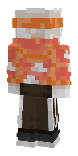 Brown skin: body, back render