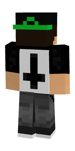 Black skin: body, back render