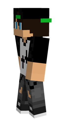 Black skin: body, left side render