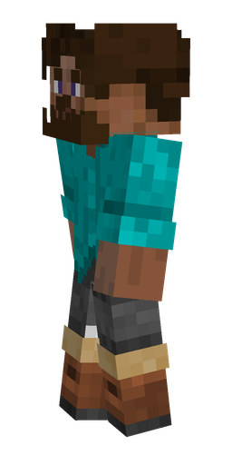 Black skin: body, left side render