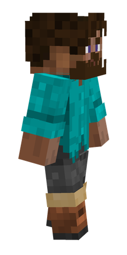 Black skin: body, right side render