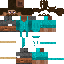 Black skin: raw texture render