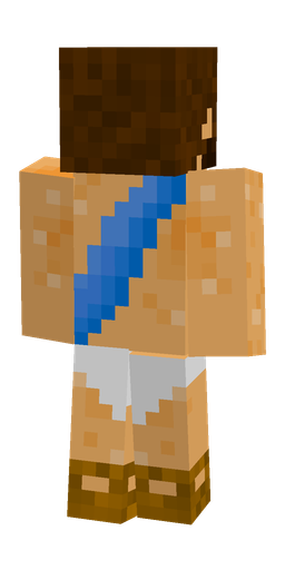 Brown skin: body, back render