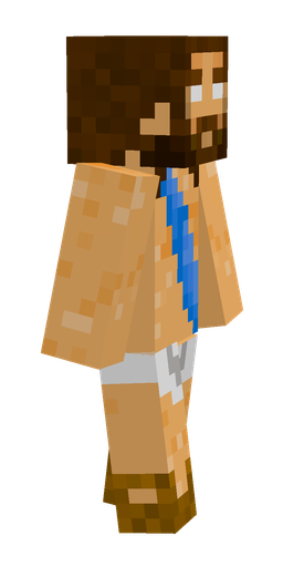 Brown skin: body, right side render