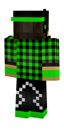 Black skin: body, back render