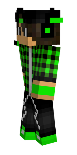 Black skin: body, left side render