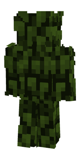 Black skin: body, back render