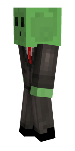 Black skin: body, left side render