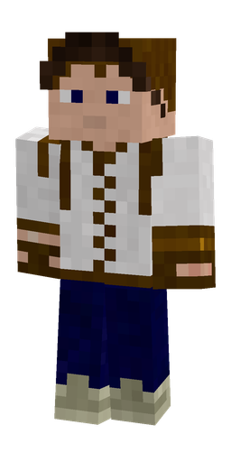 Blue skin: body, front render