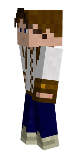 Blue skin: body, left side render
