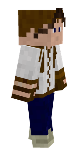 Blue skin: body, right side render