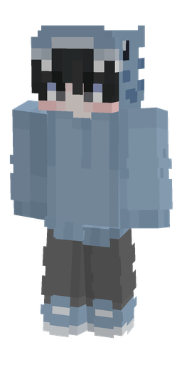 Blue skin: body, front render