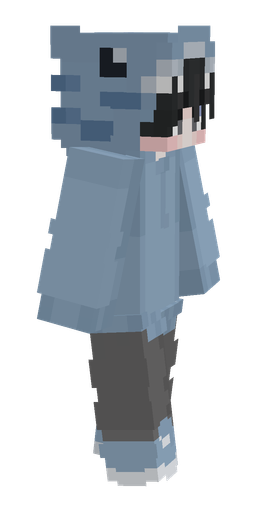 Blue skin: body, right side render
