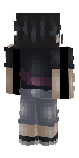 Black skin: body, back render