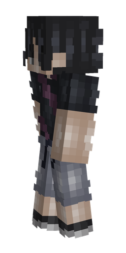 Black skin: body, left side render