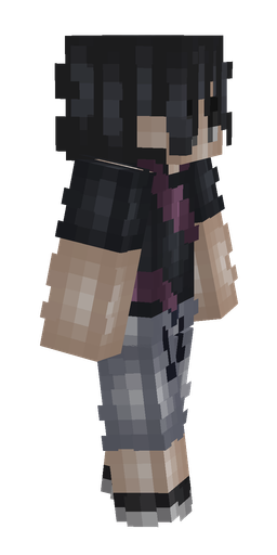 Black skin: body, right side render