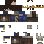 Black skin: raw texture render