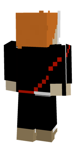 Black skin: body, back render
