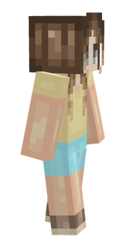 Brown skin: body, right side render