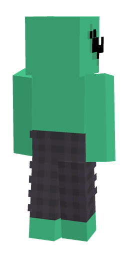 Black skin: body, back render