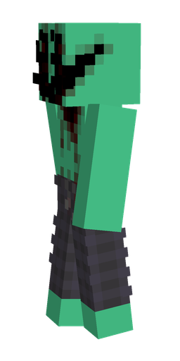 Black skin: body, left side render