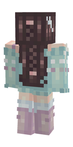 Blue skin: body, back render