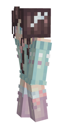 Blue skin: body, left side render