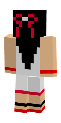 Black skin: body, back render