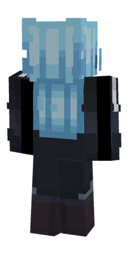 Blue skin: body, back render