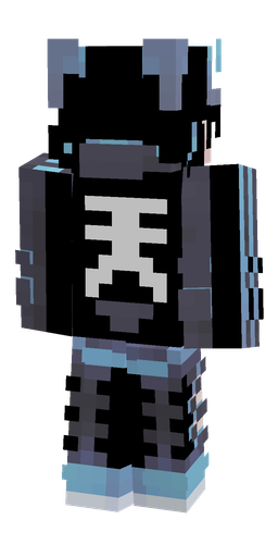 Black skin: body, back render