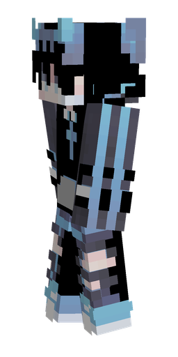 Black skin: body, left side render