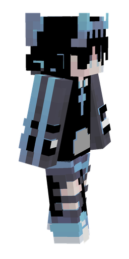 Black skin: body, right side render