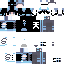 Black skin: raw texture render